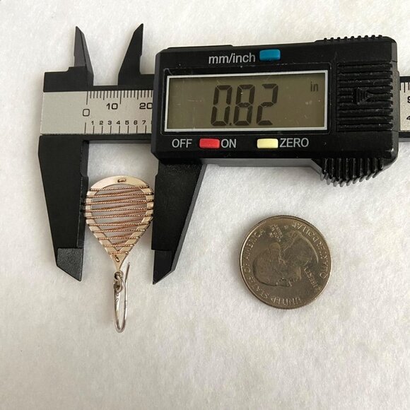 Sterling Silver 925 Italy Modernist Brass Woven Accent Teardrop Dangle Earrings - Picture 14 of 16